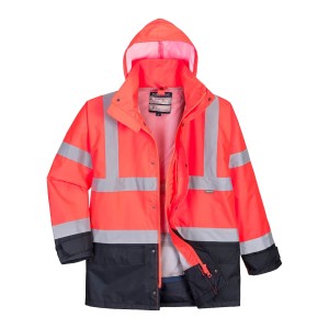 PARKA ACOLCH TRIPLO USO VERMELHO/AZUL ESC S768